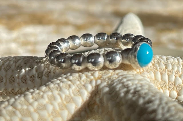 Zilveren ring met turquoise edelsteen